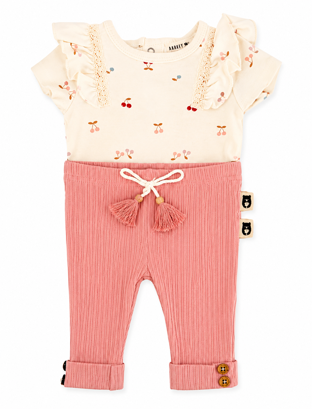 Rabbit + Bear Small Cherries Set