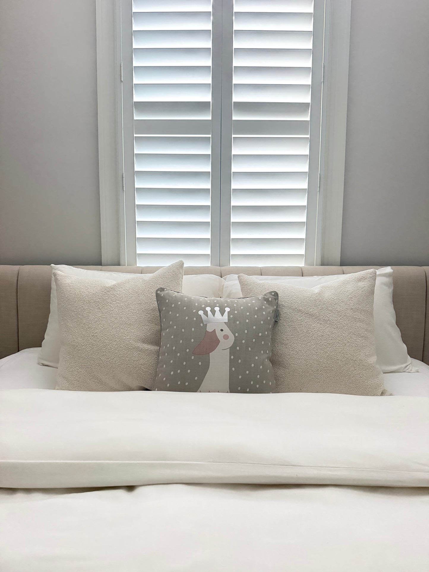 Grey Duck Cushion