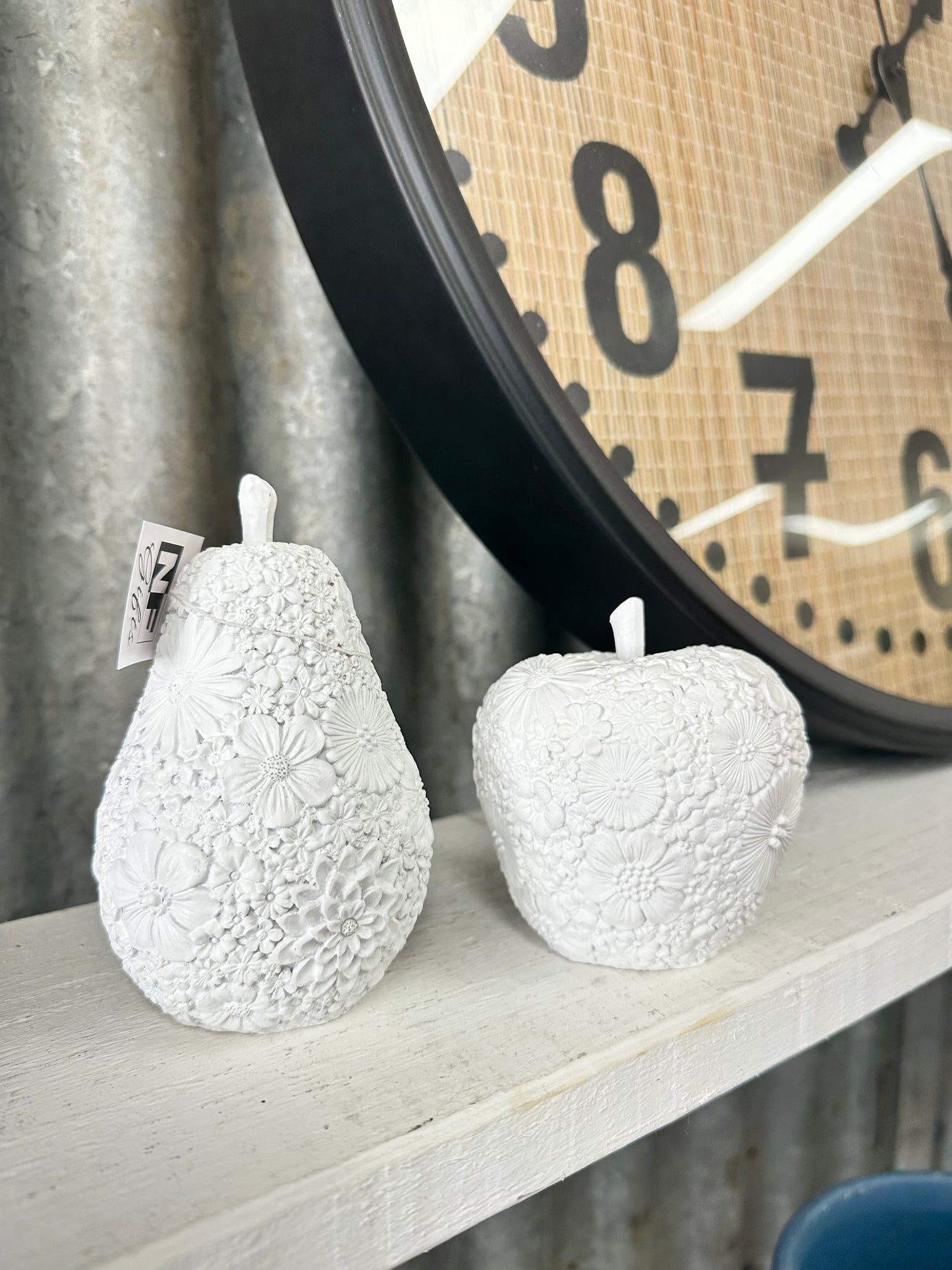 Floral Apple Ornament