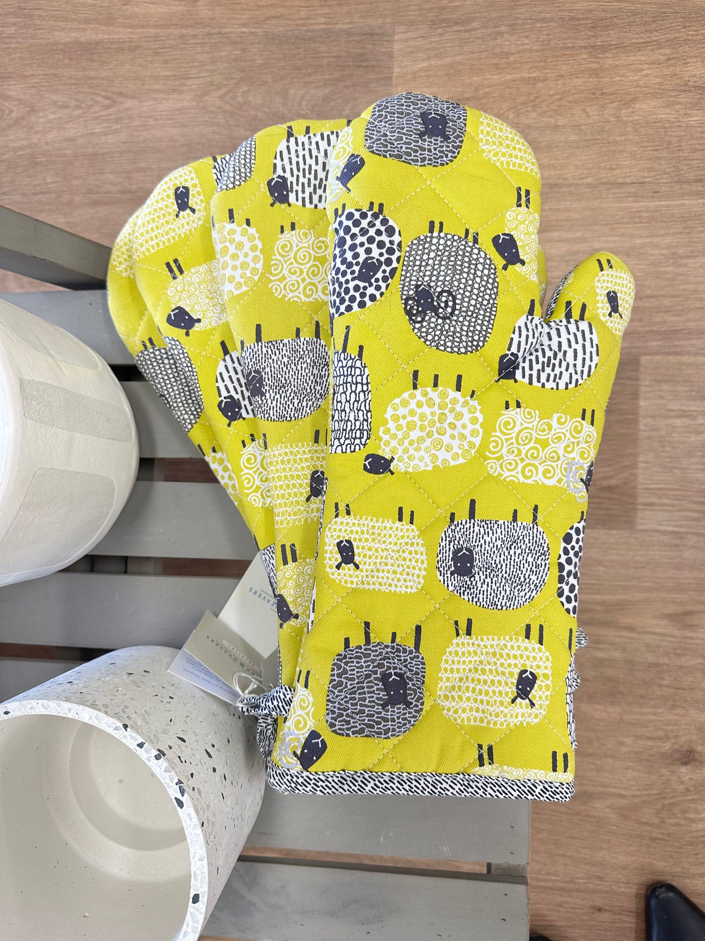 Dotty Sheep Oven Mitt