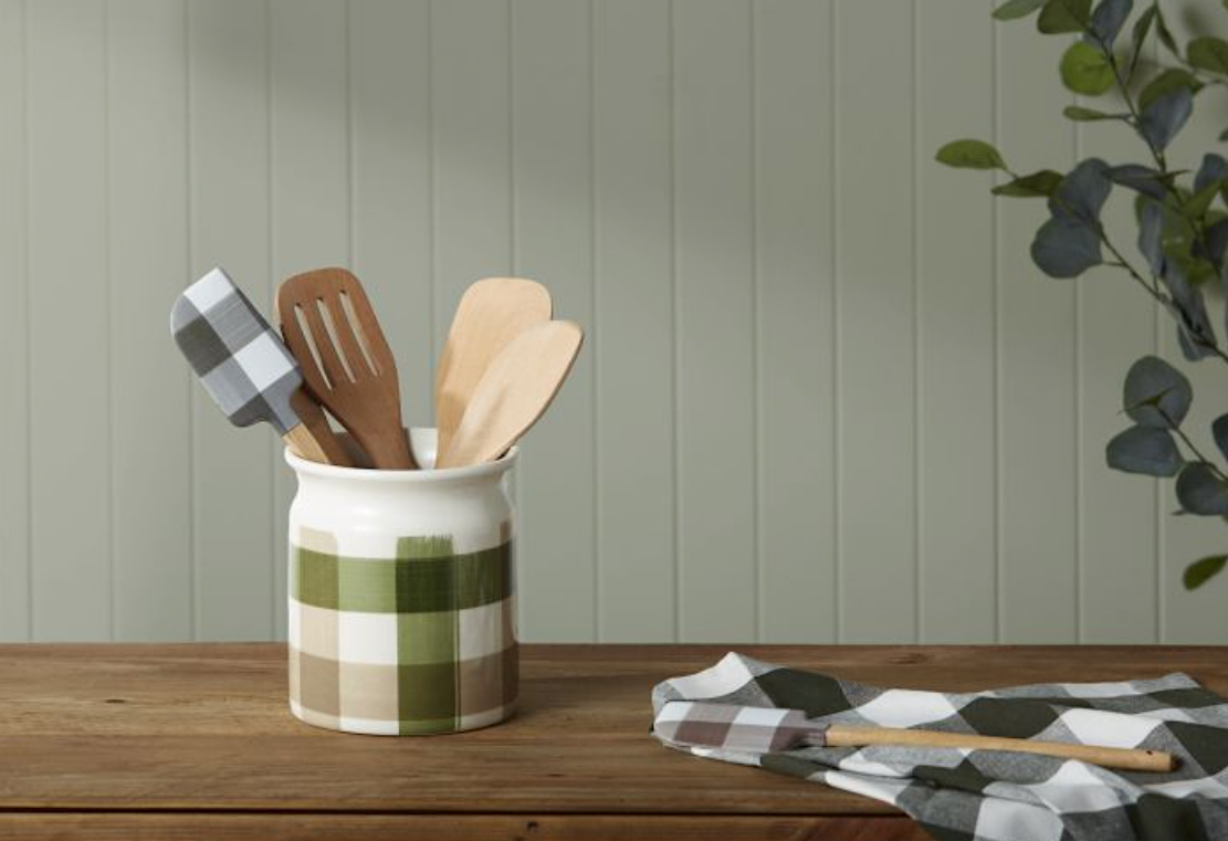 Manor Gingam Utensil Holder
