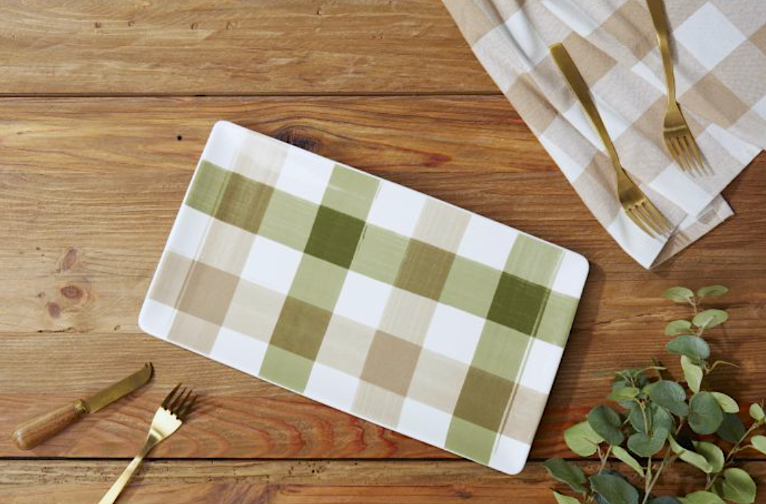 Manor Gingham Platter