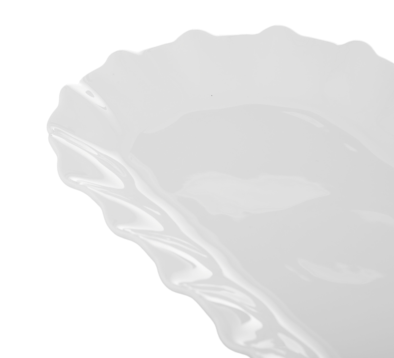 White Macy Oval Platter