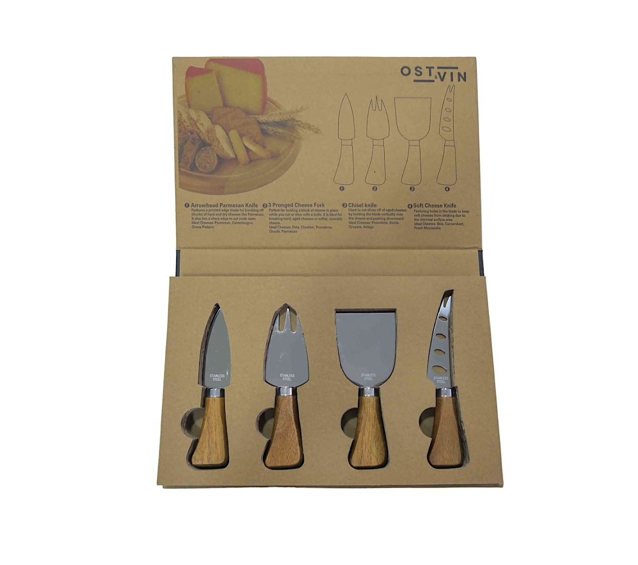 4pce Cheese Knife Set