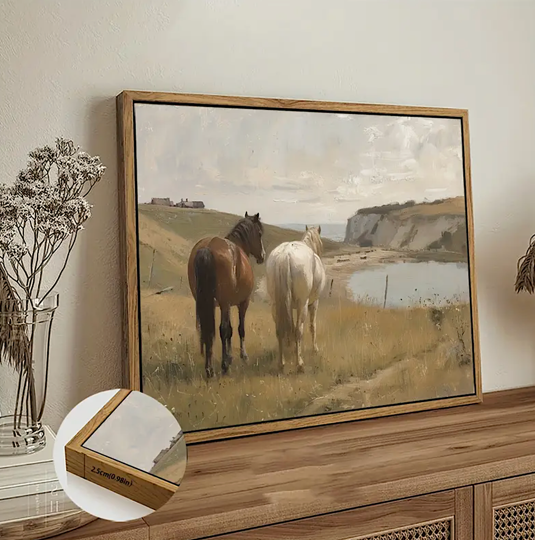 Mare Framed Canvas Print