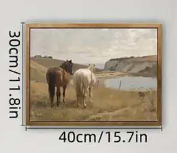 Mare Framed Canvas Print