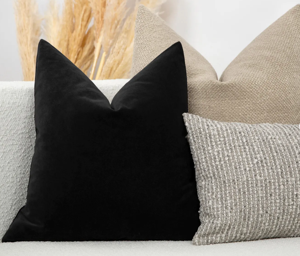 Black Euro Velvet Pilllowcase