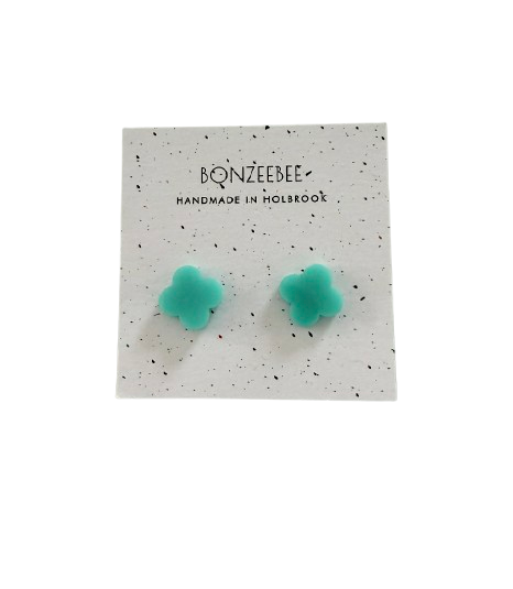 Bonzeebee Turquoise Cross Earrings