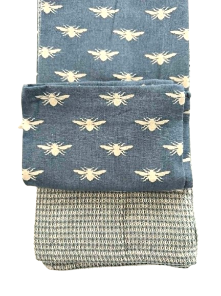 Raine & Humble 3pk Tea Towels - Small Bees