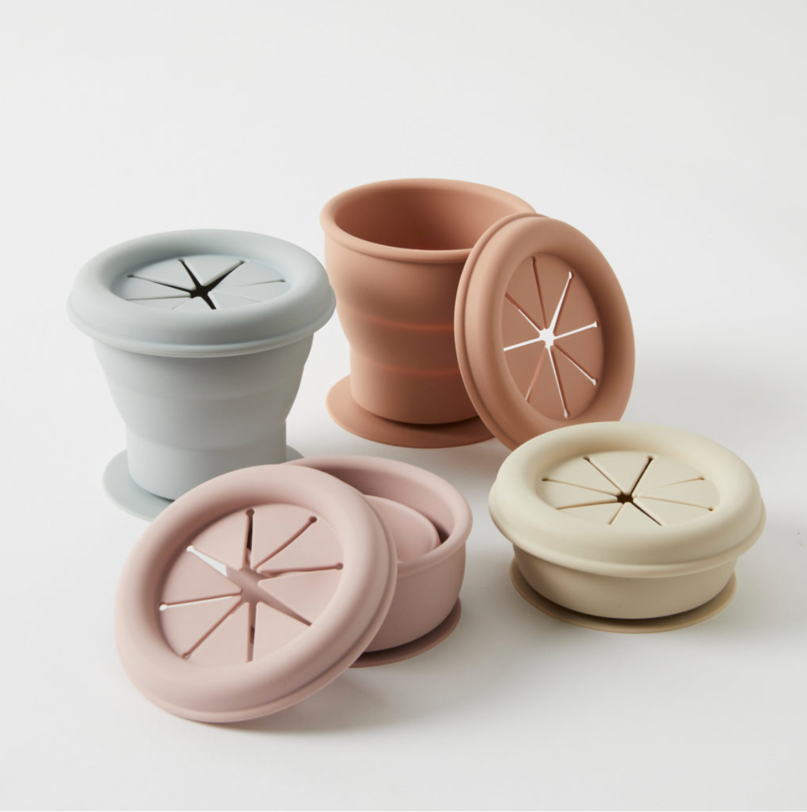 Almond Silicone Collapsible Snack Cup