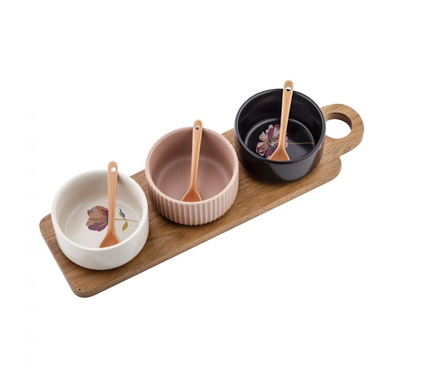 Jardin Serving Set On Paddle