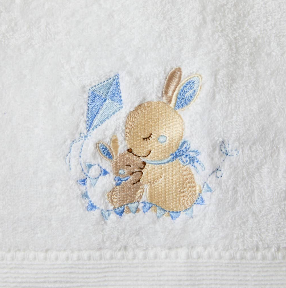 Blue Bunny Bath Set