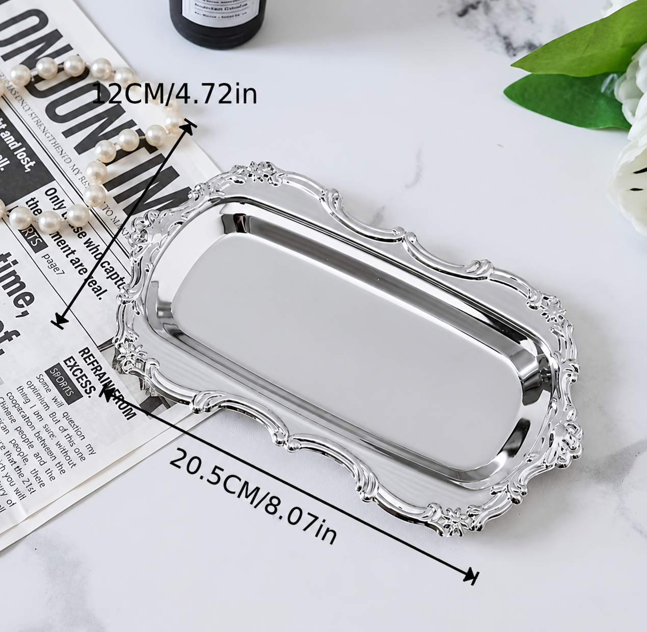 Decorative Polished Tray