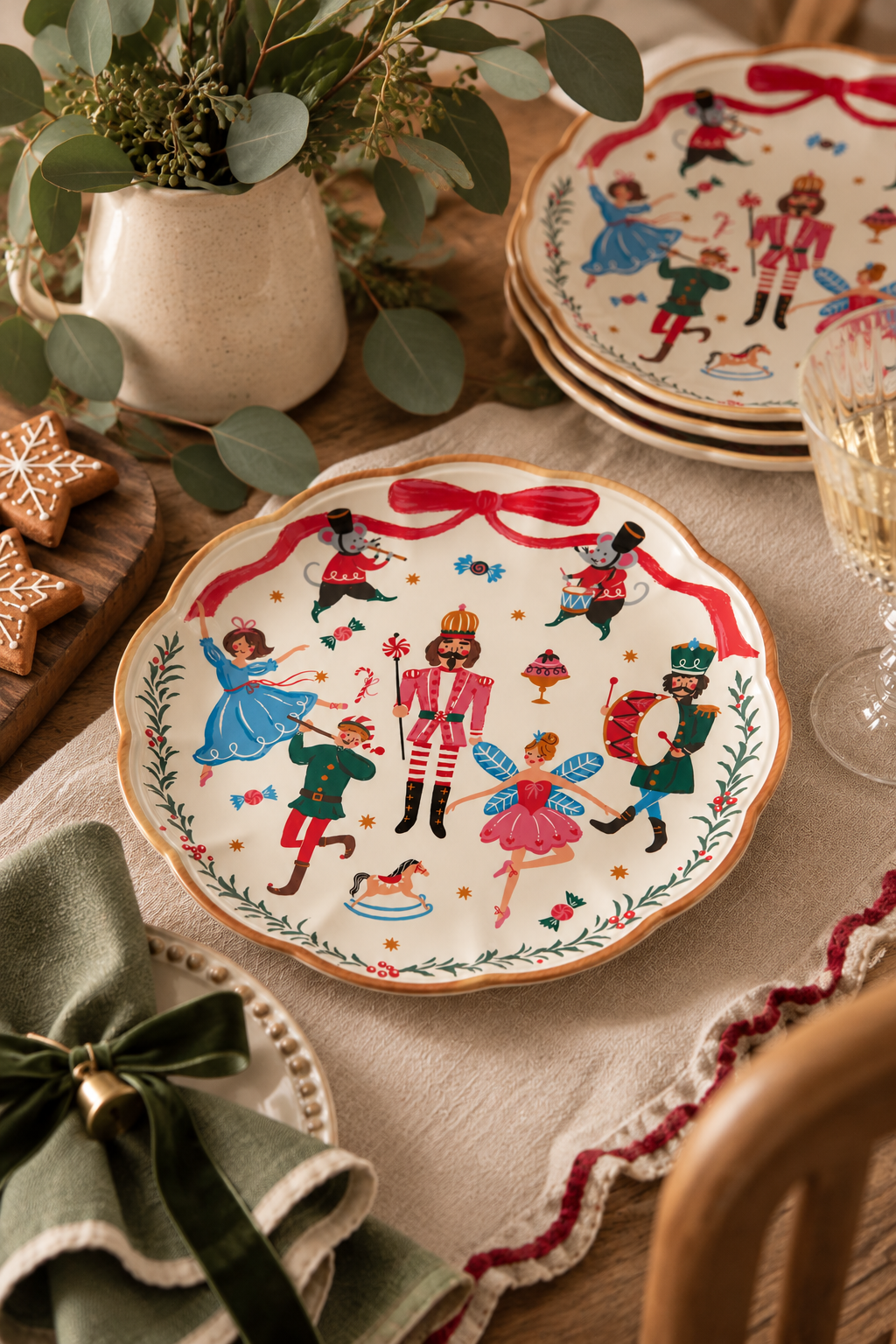 Festive Christmas Circus Plate