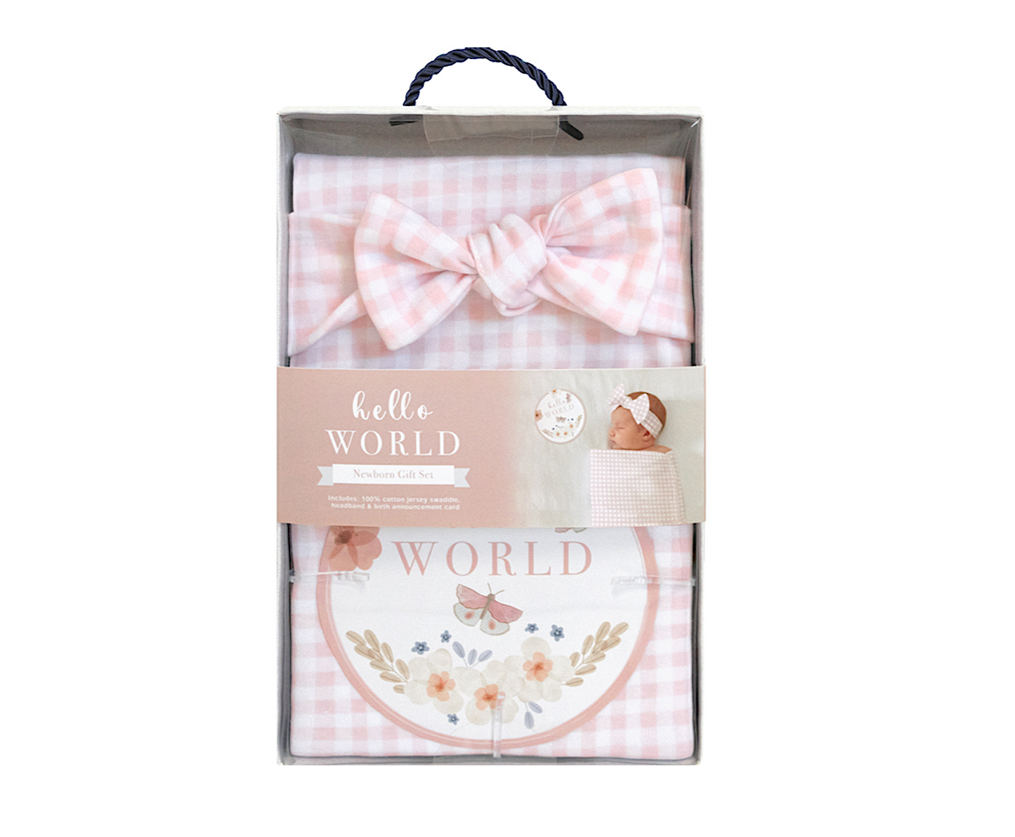 Pink Hello World Gift Set
