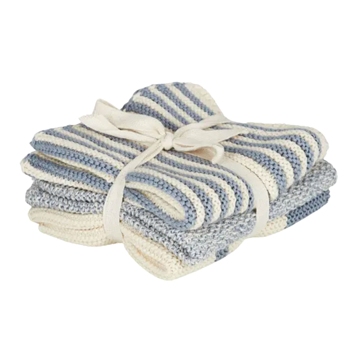 Amy Cotton Knit Cloth 3 Pack - Blue