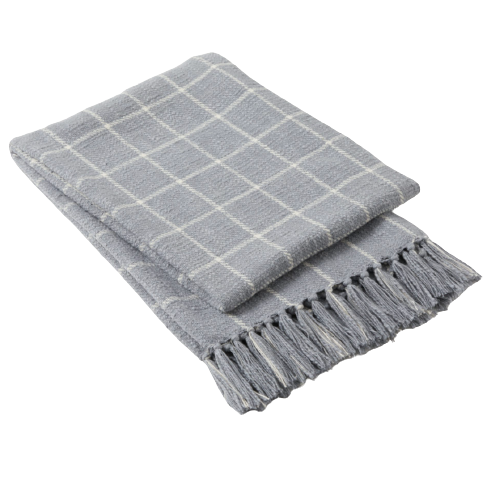 Steel Cambridge Throw Blanket