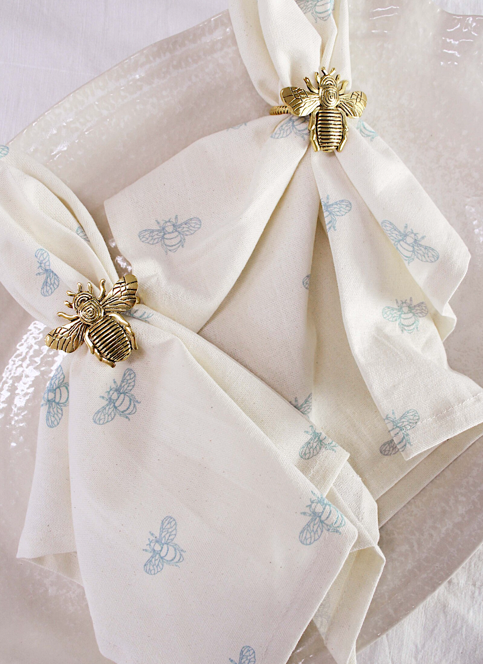 Bee Napkin Rings Set/4