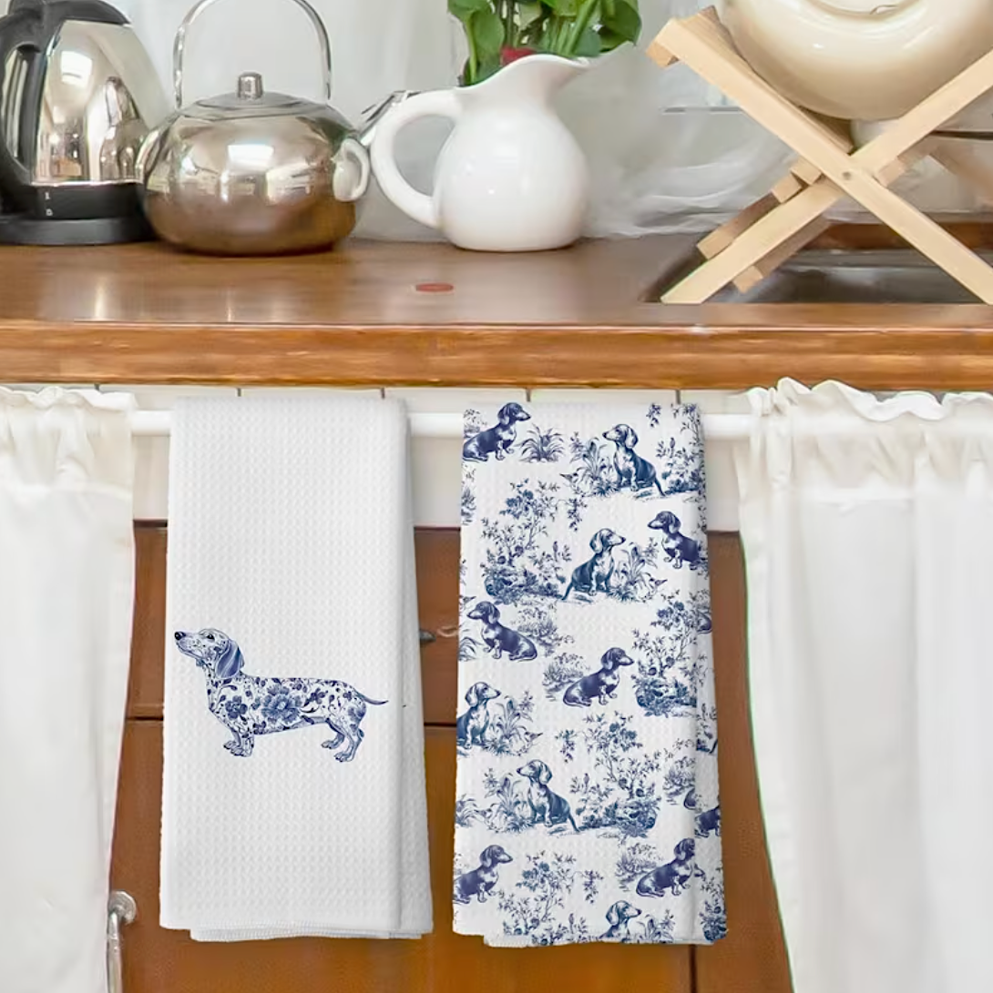 Dachshund Tea Towels 2pk