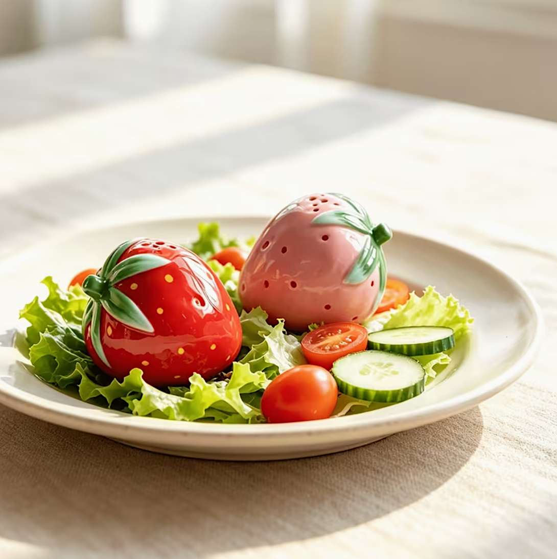 Strawberry Salt And Pepper Shaker Set