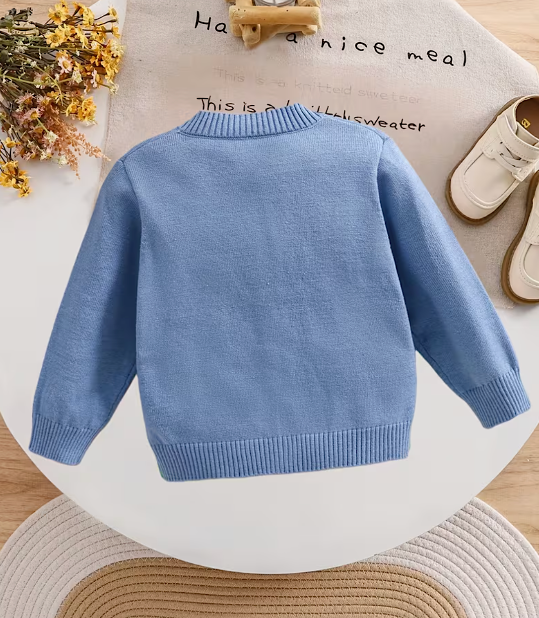 Knitted Baby Farm Animal Cardigan