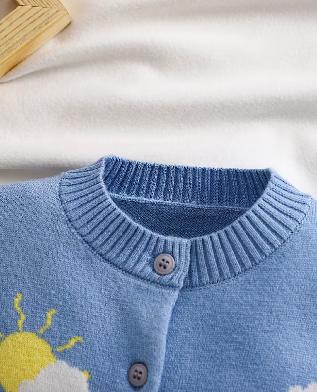 Knitted Baby Farm Animal Cardigan