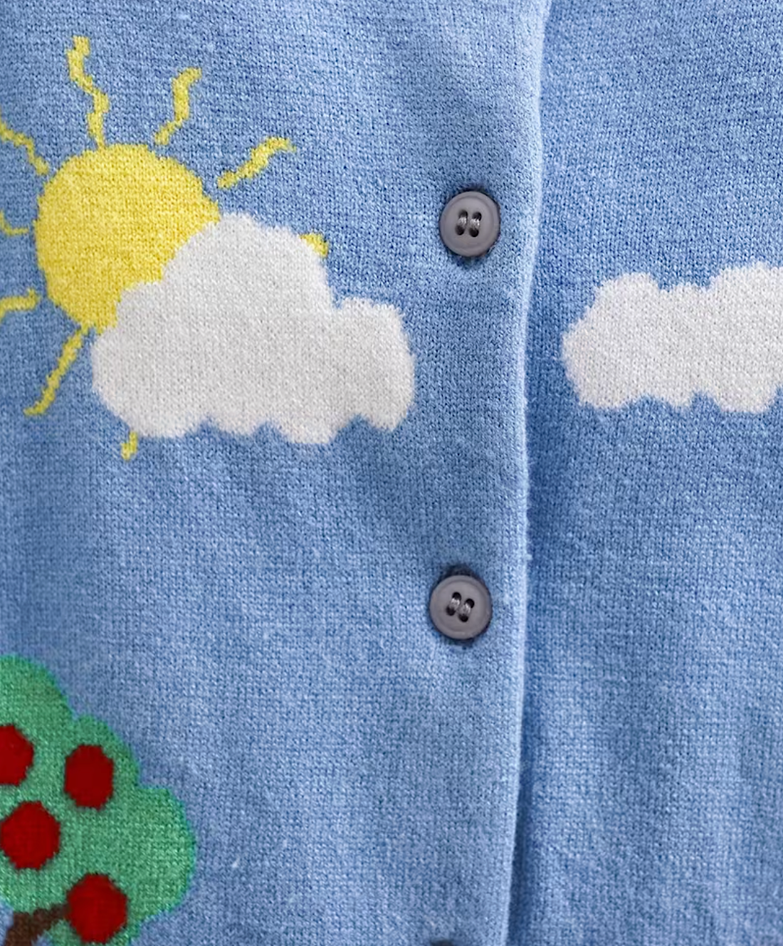 Knitted Baby Farm Animal Cardigan