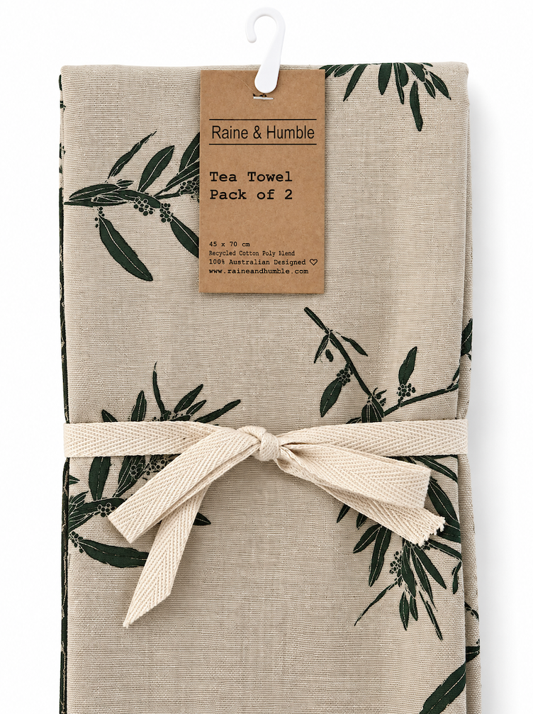 Raine & Humble Olive Branch 2pk Tea Towels