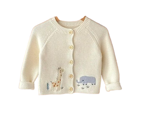 Animal Cream Cardigan