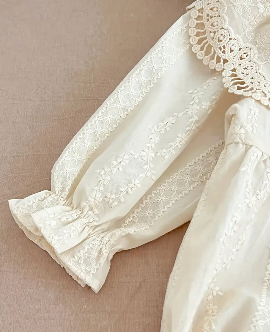 Cream Peter Pan Romper