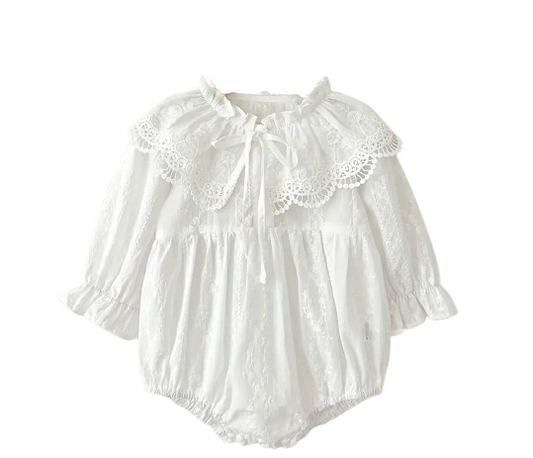 White Peter Pan Romper