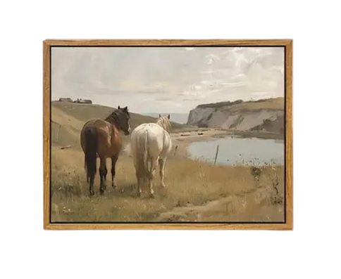 Mare Framed Canvas Print