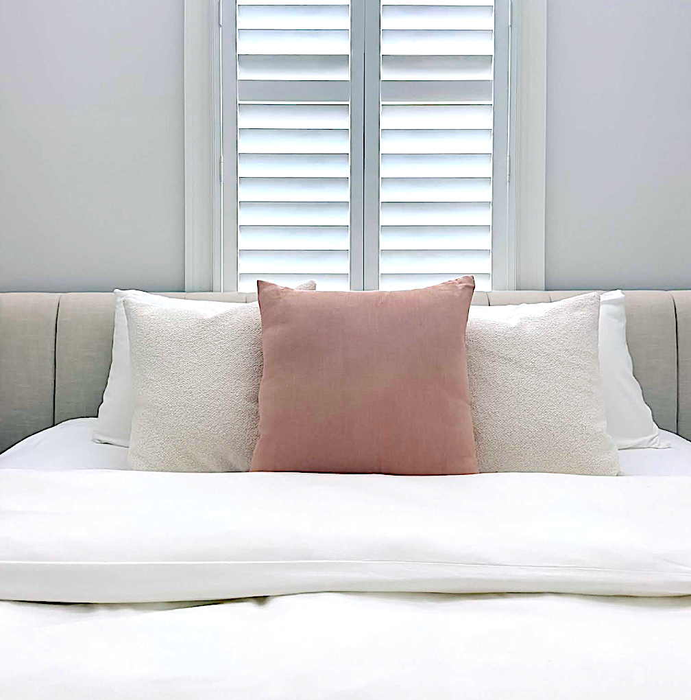 Pink Linen Cushion