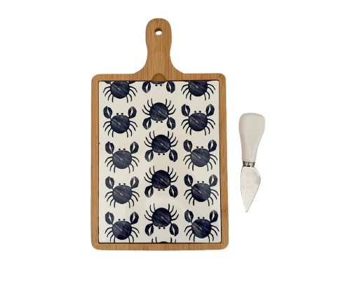 Crab Cheese Board & Knife