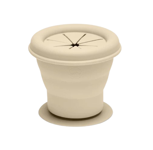 Nude Silicone Collapsible Snack Cup