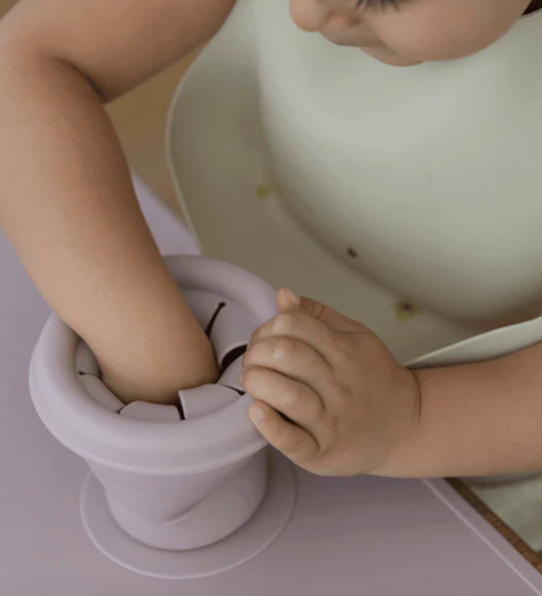 Nude Silicone Collapsible Snack Cup