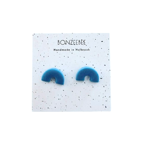 Bonzeebee Aqua Arch Earrings