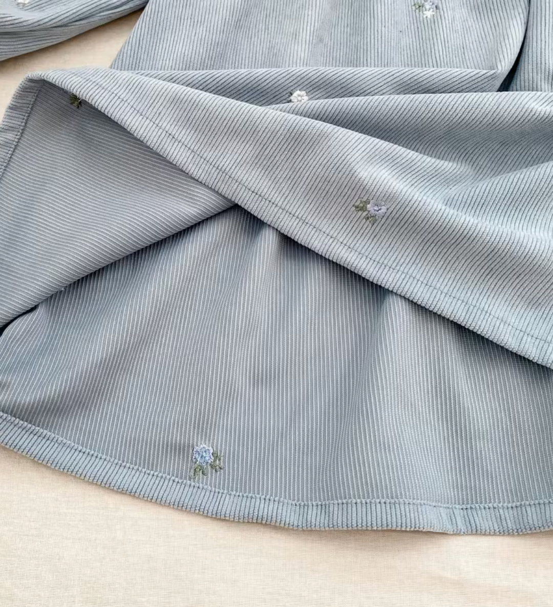 Embroidered Blue Baby Dress