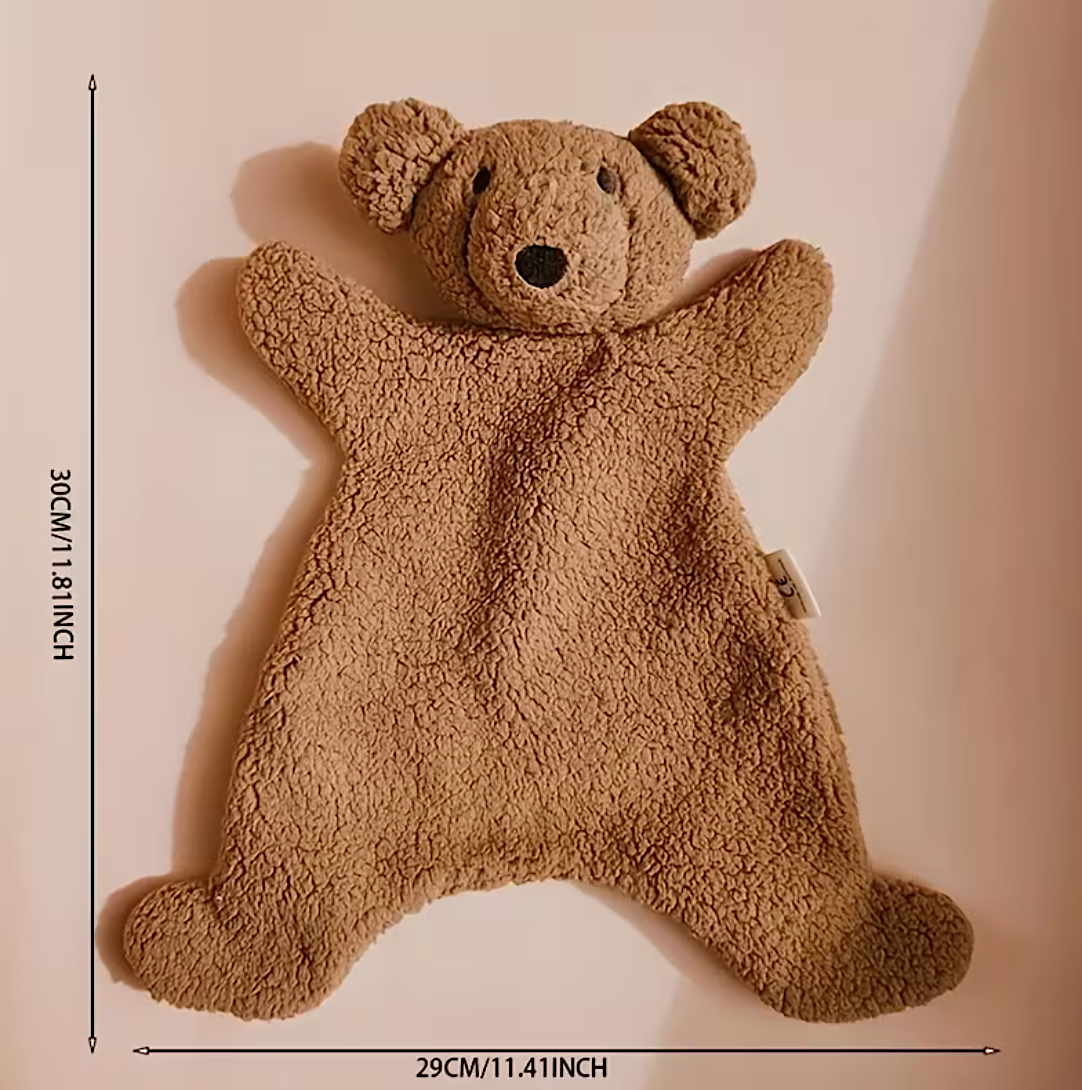 Plush Bear Baby Comforter