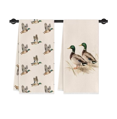 Mallard Duck Tea Towels 2pk