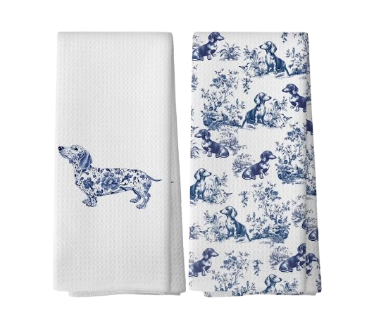 Dachshund Tea Towels 2pk