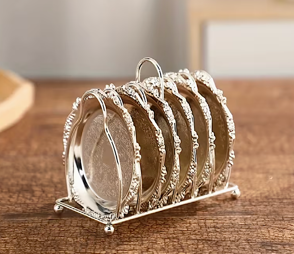 Polished Coasters & Stand