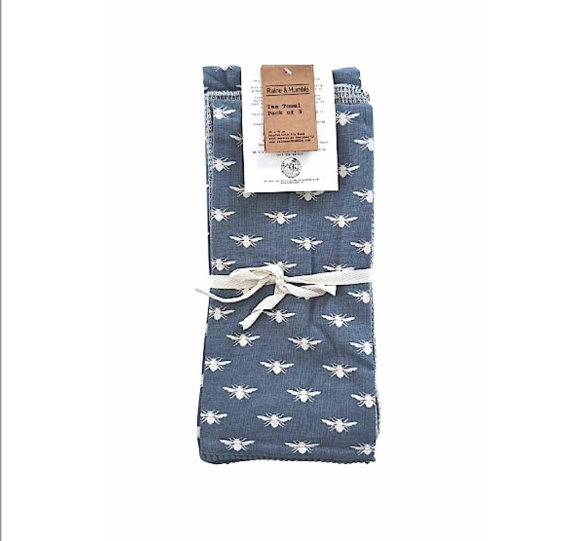 Raine & Humble 3pk Tea Towels - Small Bees