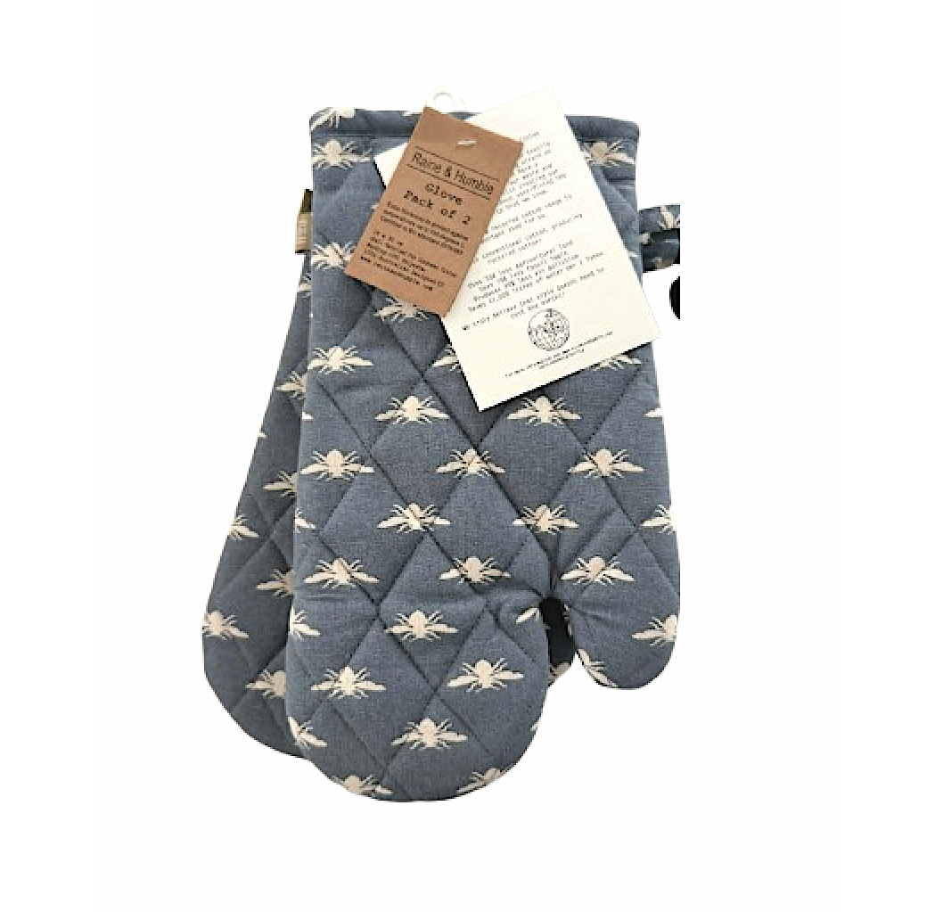 Raine & Humble 2x Oven Mitts - Small Bees