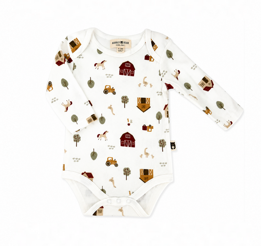 Rabbit + Bear Farm Onesie