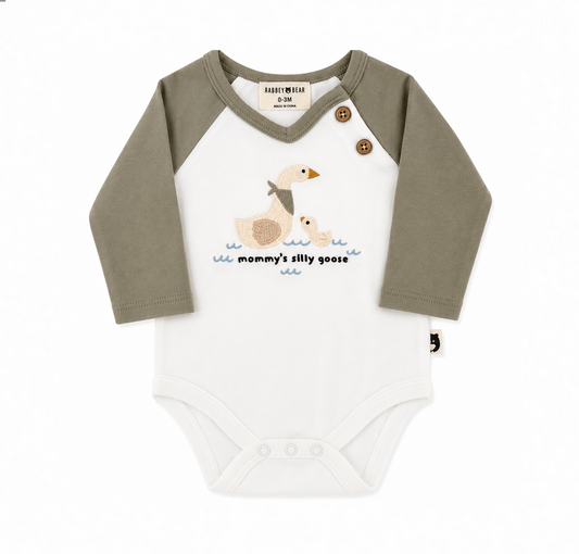 Rabbit + Bear Silly Goose Onesie