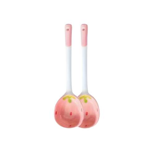 Strawberry Ceramic Soup Spoon
