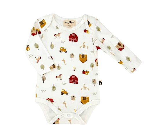 Rabbit + Bear Farm Onesie