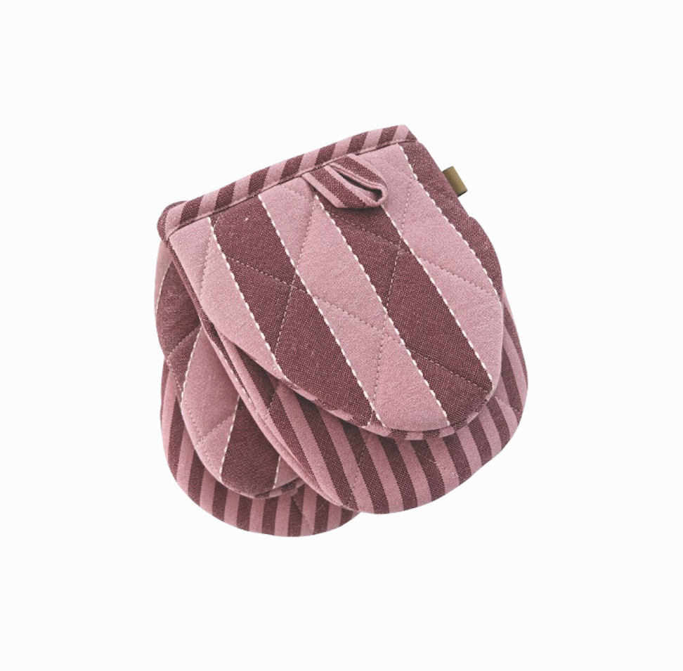 Raine & Humble Mini Mitts - Pink Stripe