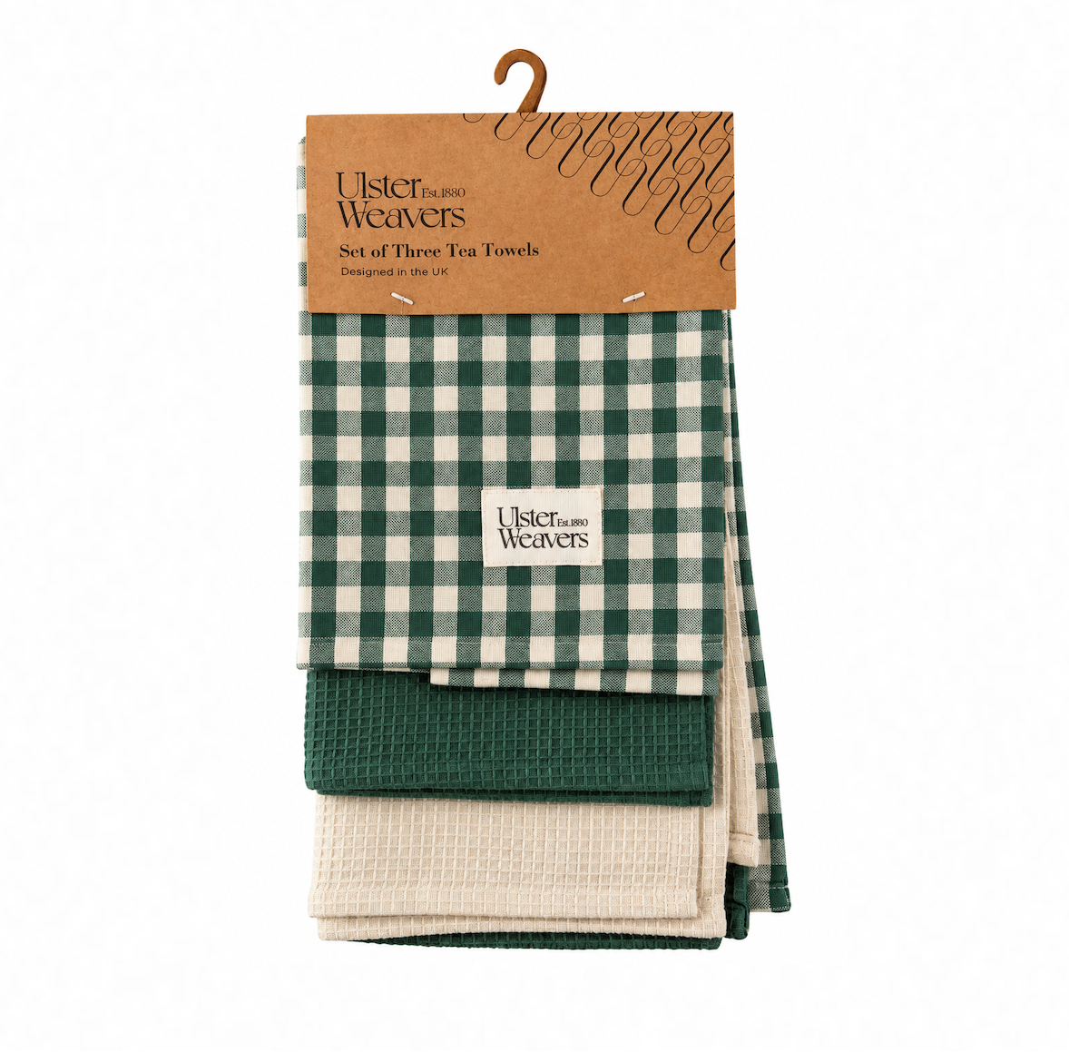 Green Check 3pk Tea Towels